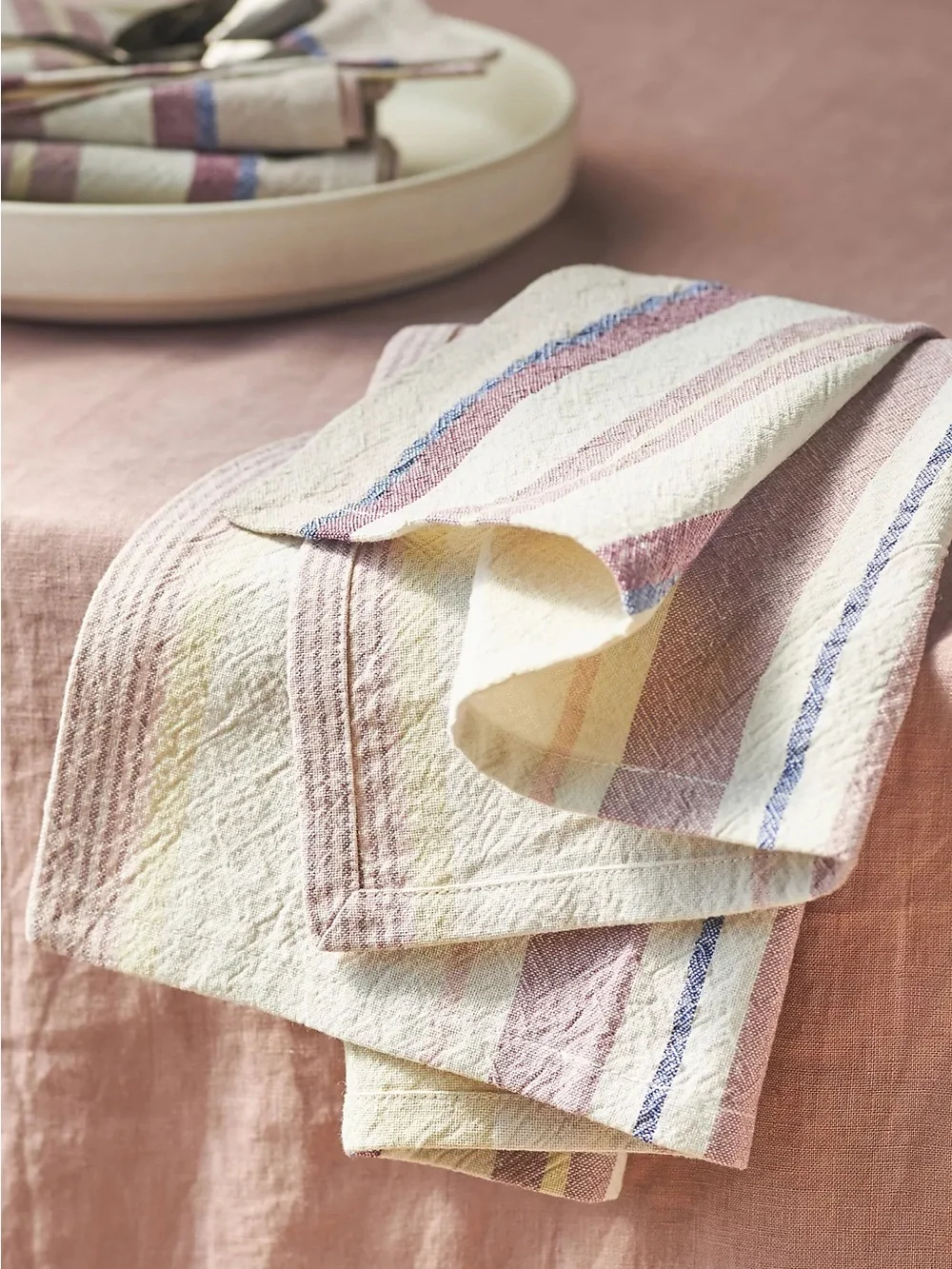 Anthropologie Rayas 100% cotton table napkins and a matching table runner - NWT